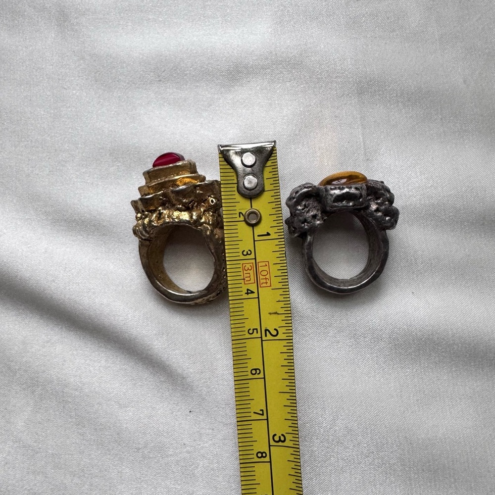 VTG • Chunky Jewel Rings - Picture 7 of 7